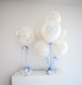 Elegant Elegant Fleur De Bleu Personalized Balloons