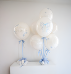 Elegant Elegant Fleur De Bleu Personalized Balloons