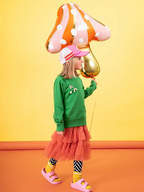 Multicolor Dotted Mushroom Foil Balloon, 30in
