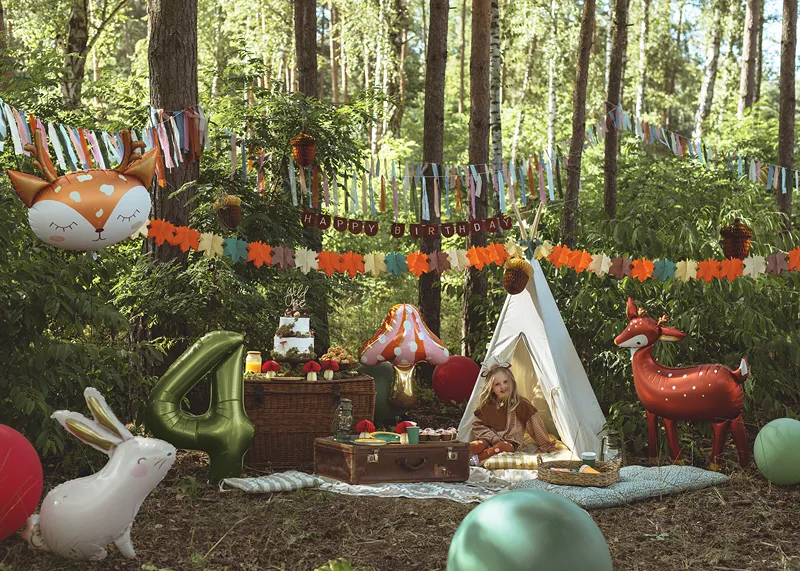 Multicolor Dotted Mushroom Foil Balloon, 30in