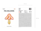 Multicolor Dotted Mushroom Foil Balloon, 30in