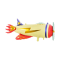 Giant Vintage Plane Foil Balloon, 36in