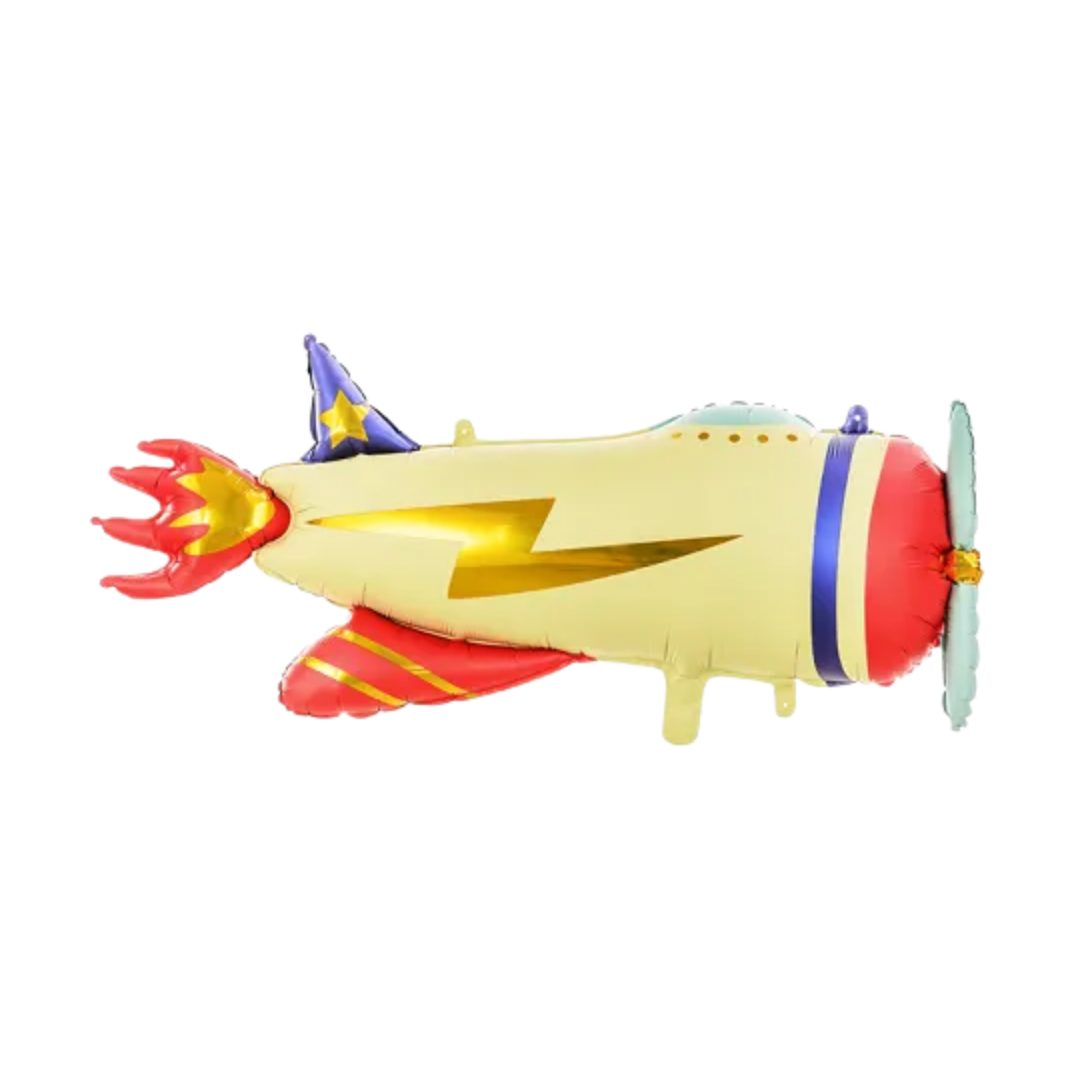 Giant Vintage Plane Foil Balloon, 36in