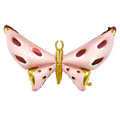 Giant Pink and Gold with Red Spots Butterfly Foil Balloon, 43in