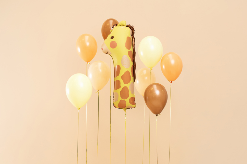 Giant Yellow Giraffe Number 1 Balloon, 37in