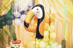 Giant Multicolored Tucan Number 4 Balloon, 38in