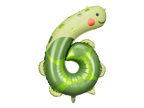 Giant Green Turtle Number 6 Foil Balloon, 37in