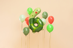 Giant Green Turtle Number 6 Foil Balloon, 37in