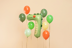 Green Crocodile Number 7 Balloon, 33in