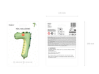 Green Crocodile Number 7 Balloon, 33in