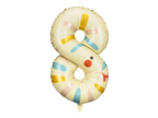 Yellow Snake Number 8 Balloon, 34in