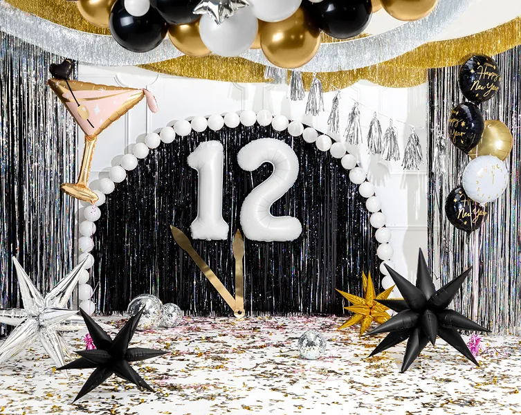 Giant Gold Martini Glass Foil Balloon, 50in