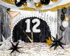 Giant Gold Martini Glass Foil Balloon, 50in