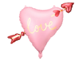 Pink Heart with Arrow "Love" Foil Balloon, 30in