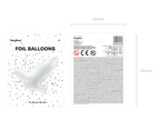 White Flying Dove Foil Balloon, 30in
