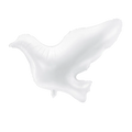 White Flying Dove Foil Balloon, 30in