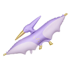 Purple Pterodactyl Foil Balloon, 20in