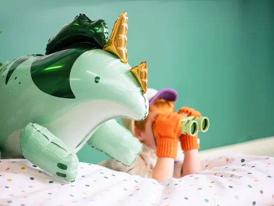 Green Giant Triceratops Foil Balloon, 36in