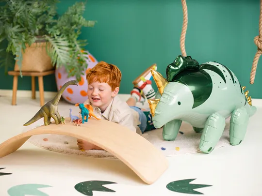 Green Giant Triceratops Foil Balloon, 36in