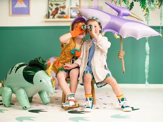 Green Giant Triceratops Foil Balloon, 36in