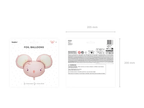 Light Pink Mouse Foil Balloon,  29in