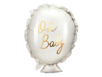 White Oh Baby Foil Balloon, 21in