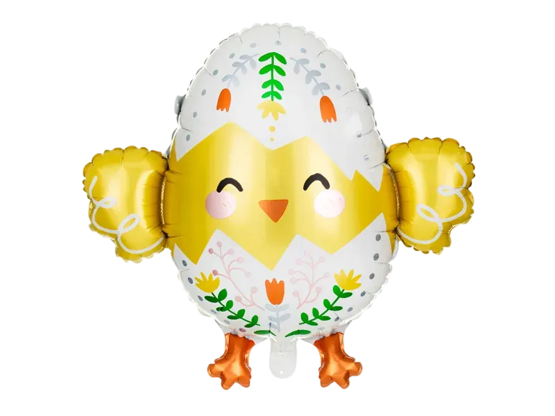 Multicolor Chick in Egg Foil Balloon, 22in