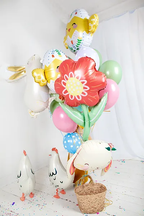 Multicolor Chick in Egg Foil Balloon, 22in