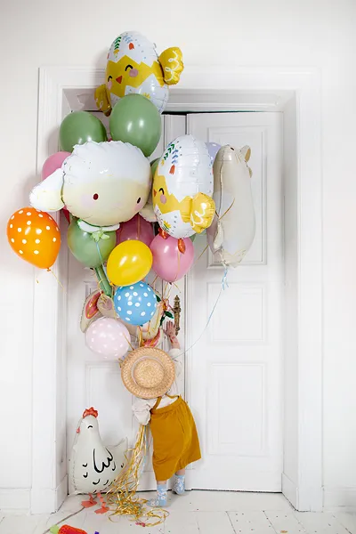 Multicolor Chick in Egg Foil Balloon, 22in