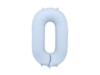 Blue Number 0 Foil Balloon, 34in