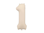 Beige Number 0 Balloon, 34in