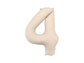 Beige Number 4 Balloon, 34in