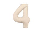 Beige Number 4 Balloon, 34in