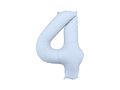 Blue Number 4 Foil Balloon, 34in