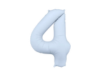 Blue Number 4 Foil Balloon, 34in
