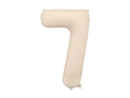Beige Number 7 Balloon, 34in