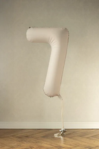 Beige Number 7 Balloon, 34in