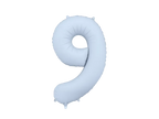 Blue Number 9 Foil Balloon, 34in