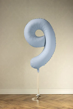 Blue Number 9 Foil Balloon, 34in