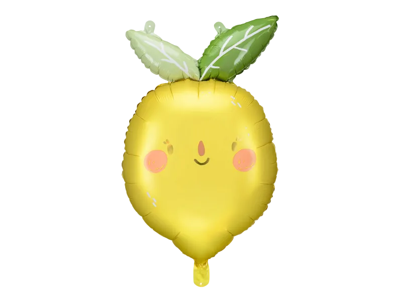 Yellow Smiling Lemon Foil Balloon, 30in