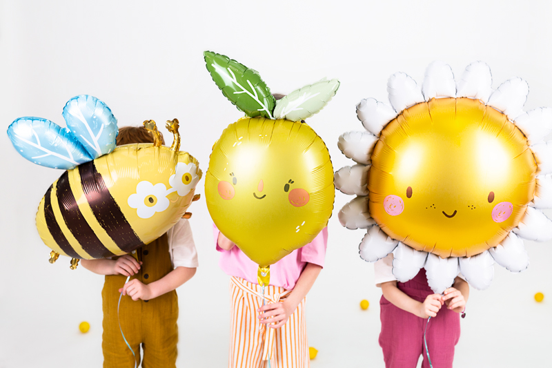 Yellow Smiling Lemon Foil Balloon, 30in