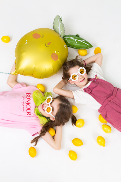 Yellow Smiling Lemon Foil Balloon, 30in