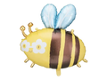 Yellow Striped Bumble Bee Foil Balloon, 28in