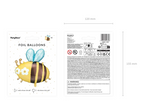 Yellow Striped Bumble Bee Foil Balloon, 28in