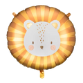 Gold Stripe White Lion Foil Balloon, 22in