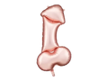 Giant Rose Gold Penis Foil Balloon, 44in