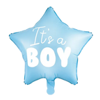 Blue It's A Boy Star Foil Balloon, 19in