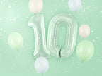 Green Number 0 Foil Balloon, 28in