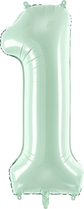 Green Number 1 Foil Balloon, 28in