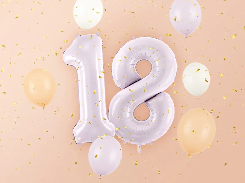 Purple Number 1 Foil Balloon, 28in